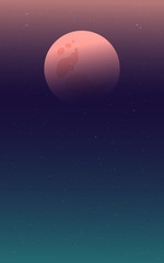 Fototapeta na wymiar Night sky background. Moon and star on sky colorful.