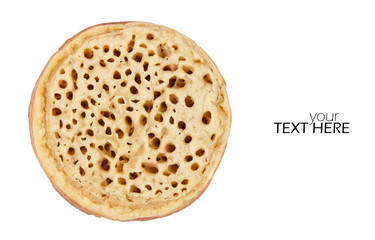Crumpet with the copy space