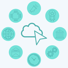 Cursor vector icon sign symbol