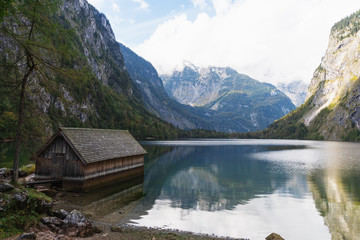 bootshaus am obersee in bayern