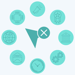 Cursor vector icon sign symbol