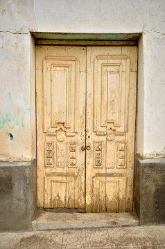 Old  wooden door vintage