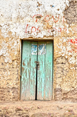 Fototapeta na wymiar Old wooden door vintage