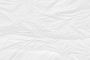 crumpled white paper background close up