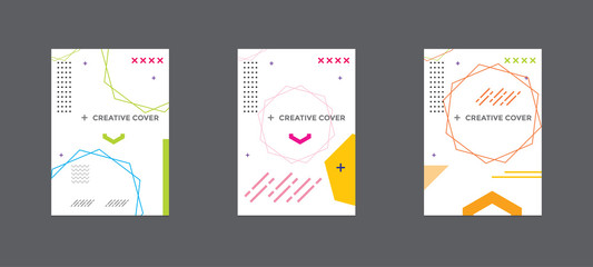 Design of editable social network post templates. for marketing on social media. frames, stories in puzzles, backgrounds, banners, vector illustration elements