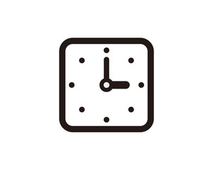 Clock icon symbol vector