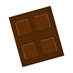 Isolated chocolate bar image on a white background - Vector