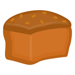 Isolated bread image on a white background - Vector