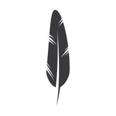 Feather pen write sign logo template app