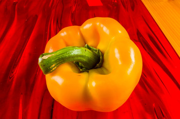 colorful mix of the freshest red and yellow paprika, bell pepper