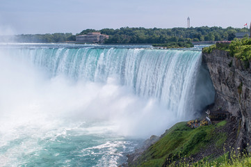 Horseshoe Fall, Niagara Falls during a beautiful summer day, Ontario, Canada