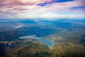Aerial view of the Ashley Lake