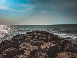 Atardecer en la playa