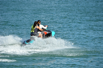 Tandem Jet Ski riders