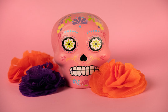 Tradición fiesta mexicana para día de muertos