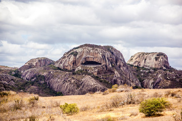 Landscape of Northeast Brazil, Pedra da Boca, a rock formation located between the state of Rio Grande do Norte and Paraà Â ÂÂ­ba, is named after a cavity in its structure, similar to a mouth.