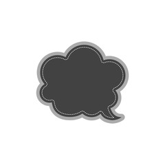 thought bubble web icon. vector design.