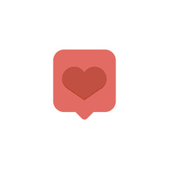 vector - stylish social media love icon. New love icon