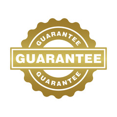 Guarantee rubber stamp icon vector