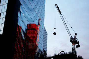 Construction site in Manhattan, New York City