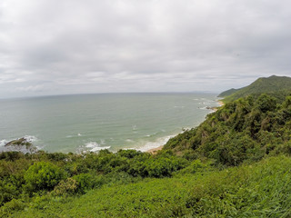 red beach lookout in Penha Santa Catarina