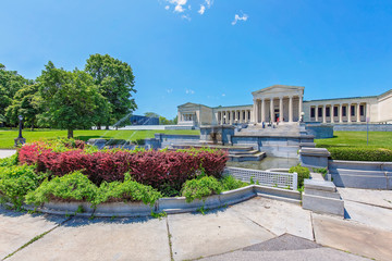 Buffalo, USA-20 July, 2019: Albright-Knox Art Gallery, a major showplace for modern art and...