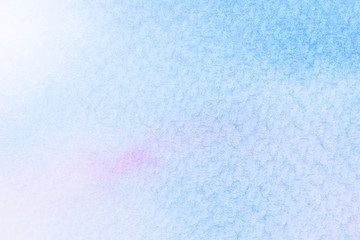 Abstract background image of sea with watercolor painted on white paper.