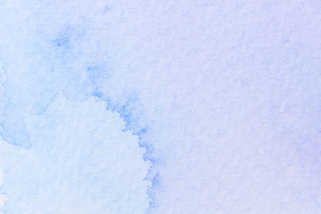 Abstract background image of sea with watercolor painted on white paper.