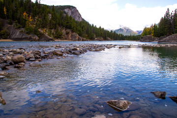 Fototapeta na wymiar Bow Lake in Banff National Park , Alberta, Canada.