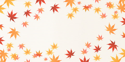 Fototapeta premium 紅葉 もみじ 秋 背景 