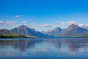 Beautiful landscape around Lake Mcdonald