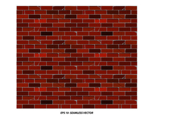 seamless brick wall textured with grunge style concept. easy to modify