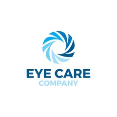 Circular Unique Eye Care Logo Template