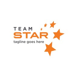 Team Star Property Agent Logo Design Idea Template