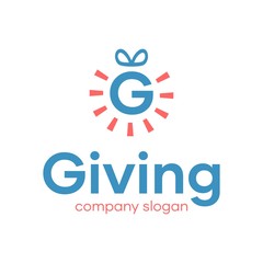 Gift Shop G Letter Logo Design Template