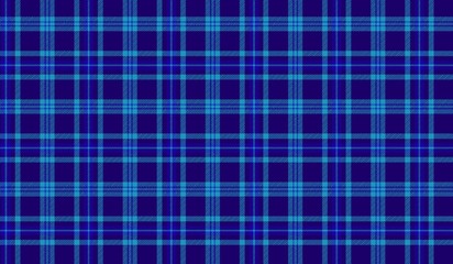 tartan seamless pattern on blue background