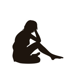 People Are Depressed Or Frustrated Silhouette
