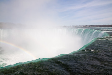 Rainbow inside Niagara Falls