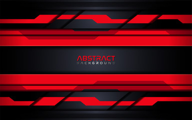 Futuristic red modern tech abstract background design template.