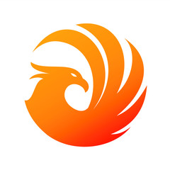 Very charming phoenix illustrations for the concept of logos and icons