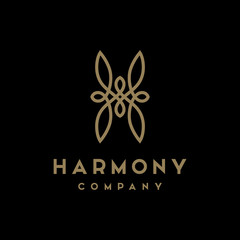 Luxury Beauty Initial / Letter H logo design