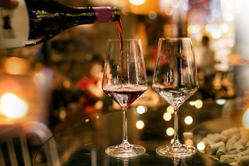 food and Drink, wine red and for a friendly, in a bar or a restaurant