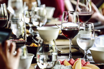 food and Drink, wine red and for a friendly, in a bar or a restaurant