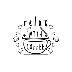 relax with coffee