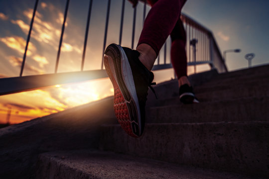 Woman workout outside