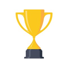 Best simple champion cup winner trophy award and victory design element