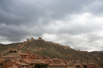 Fototapeta premium Typical Spanish village in its surroundings