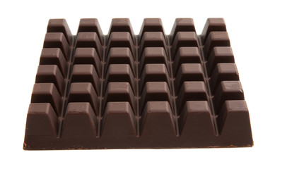 black chocolate isolated