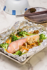 鮭のホイル焼き