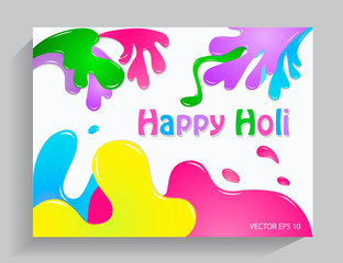 Colorful background Happy Holi